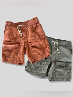 Cat & Jack Cargo Shorts Set - Rust and Gray